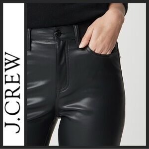 NWOT J. Crew Straight Leg Full Length Faux Leather Pants